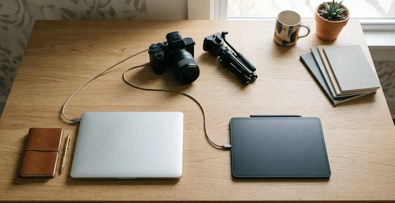 Content creator managing multiple social media platforms simultaneously without audience fragmentation